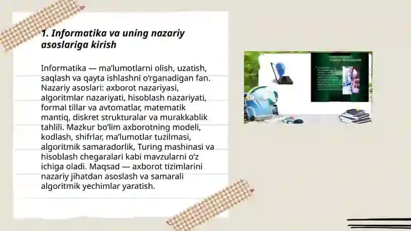 Informatikaning nazariy asoslari 3