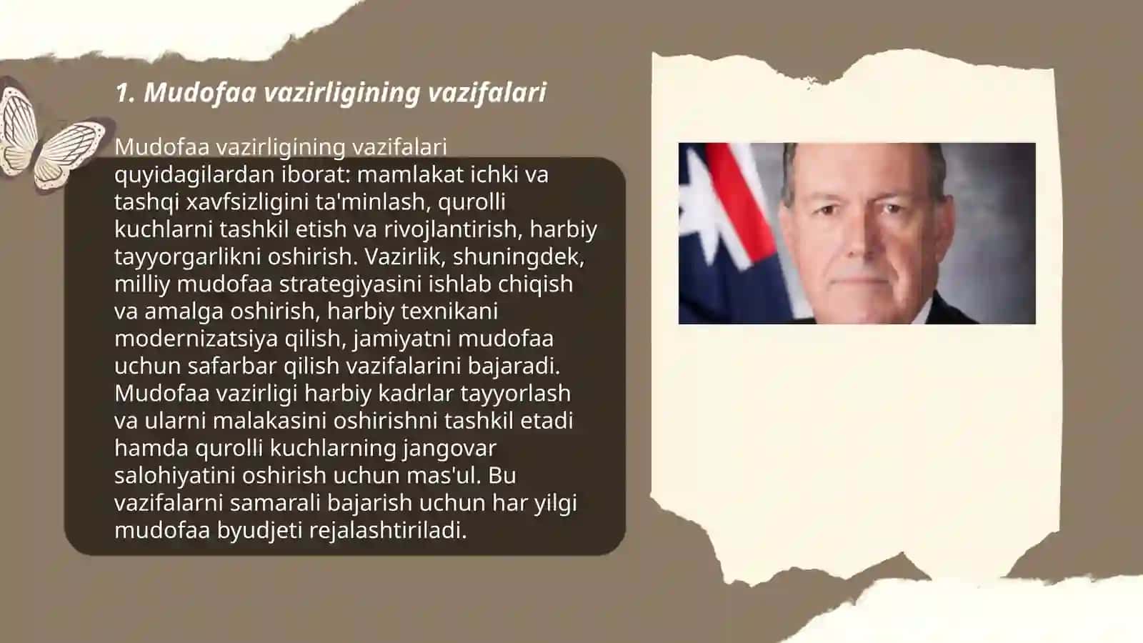 Mudofaa vazirligining vazifalari 3
