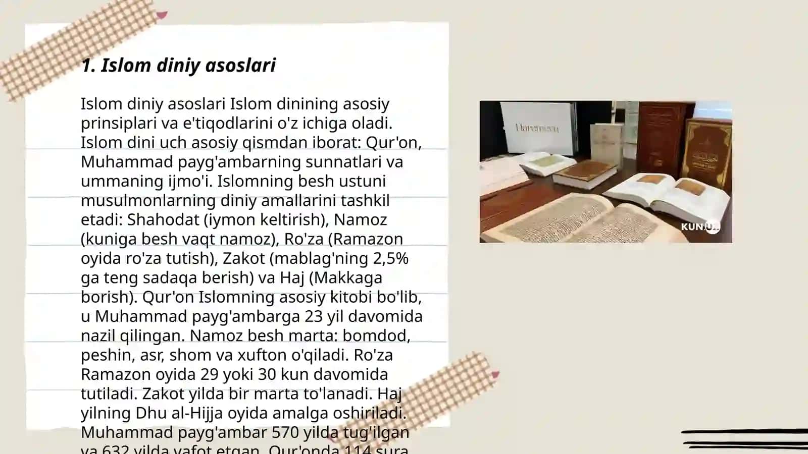 ISLOM DINI TARIXI VA MOHIYATI 3
