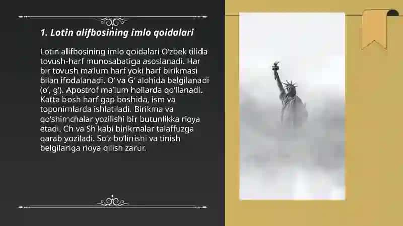 Oʻzbek tilining Imlo qoidalari 3