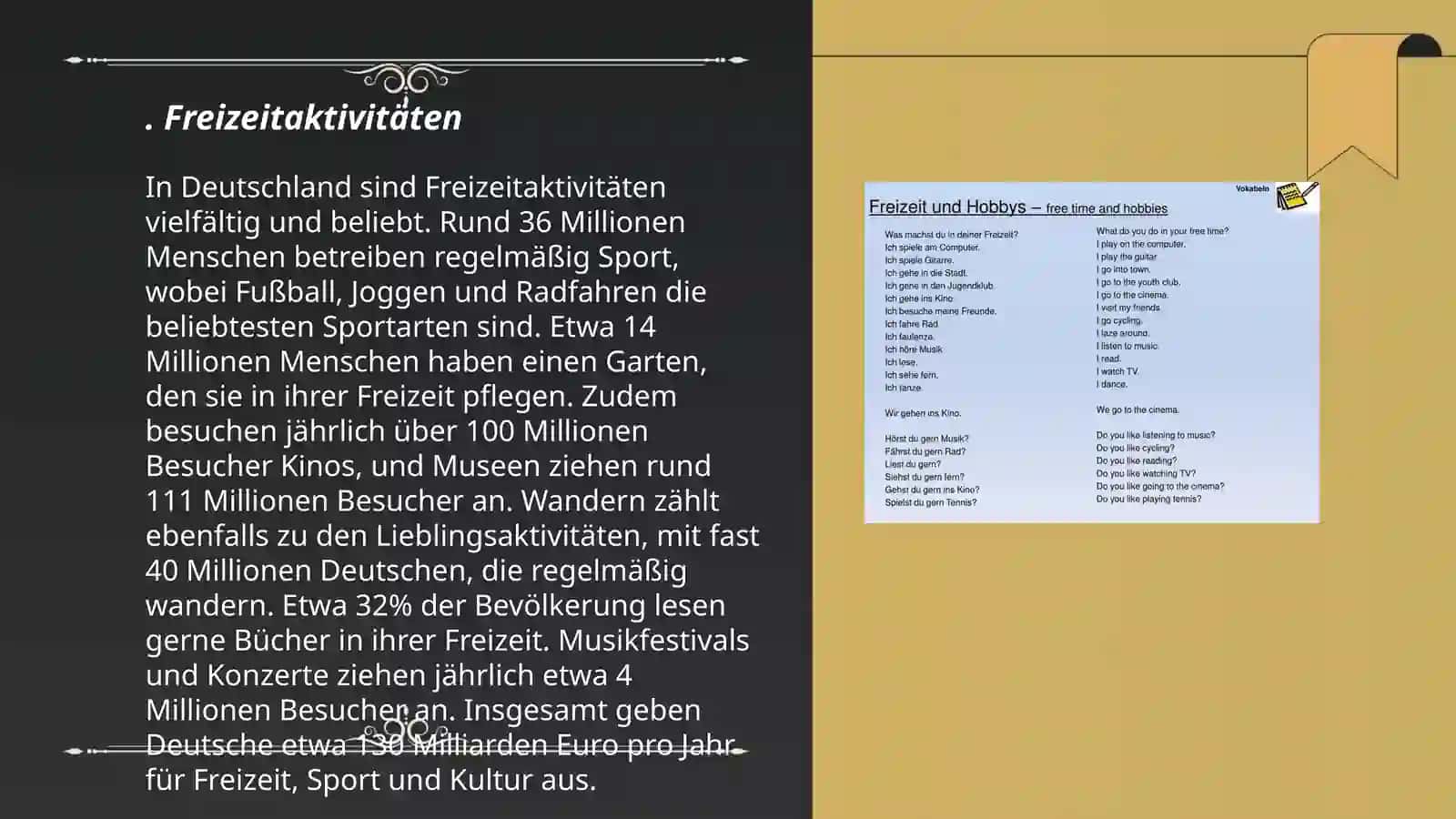 Freizeitaktivitäten in Deutschland 3