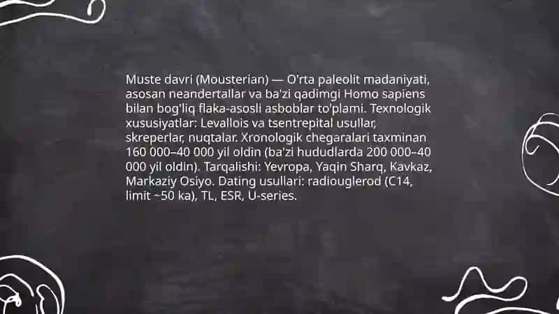 Muste davri arxeologiyasi 3