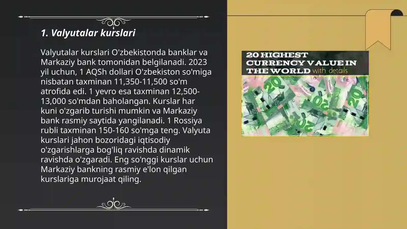 Valyutalar kurslari 3