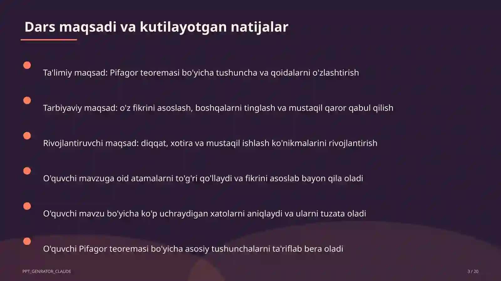 Pifagor teoremasi (8-sinf) 3