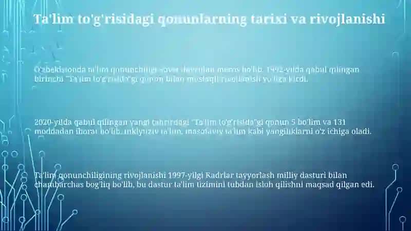 Ta'lim qonuniyatlari 3