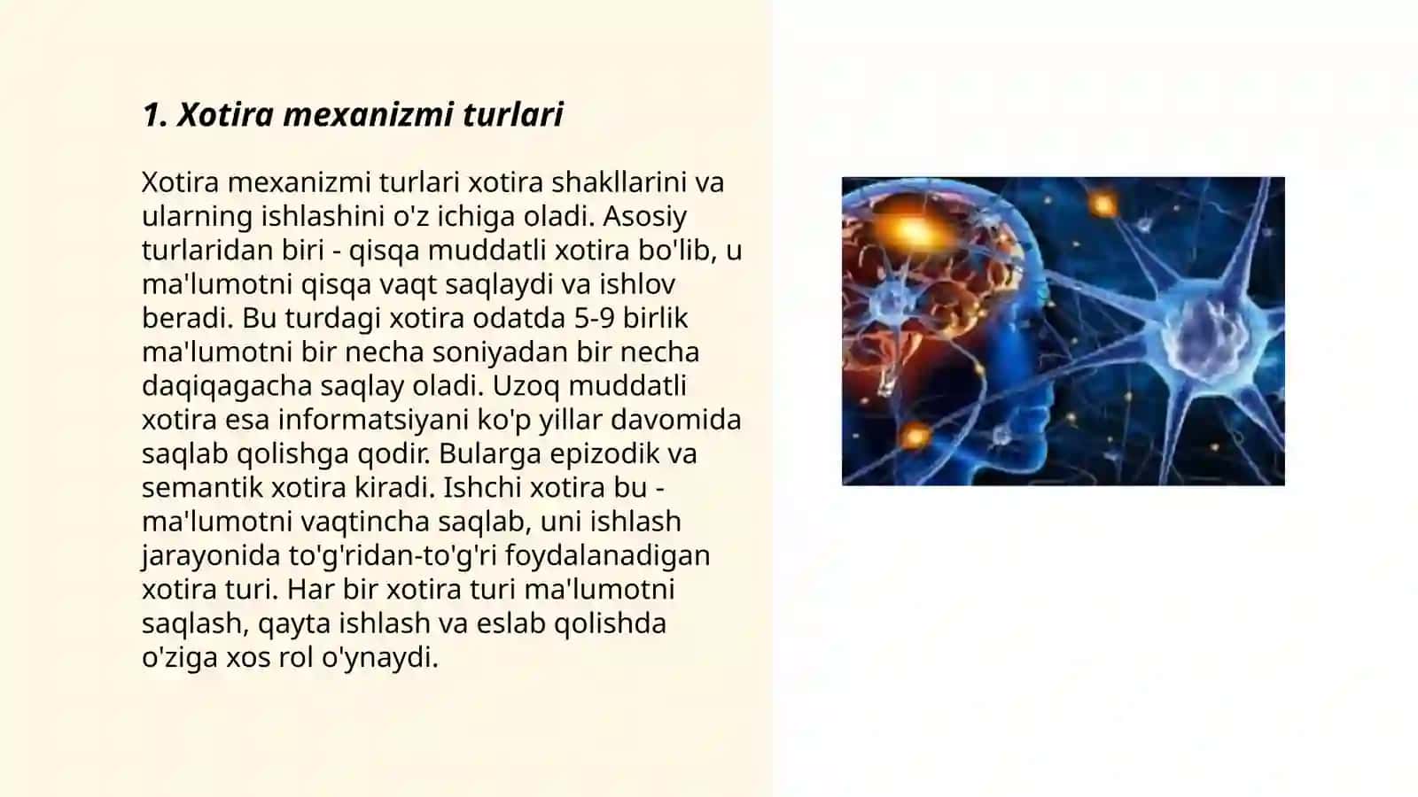 Xotira mexanizmi 3