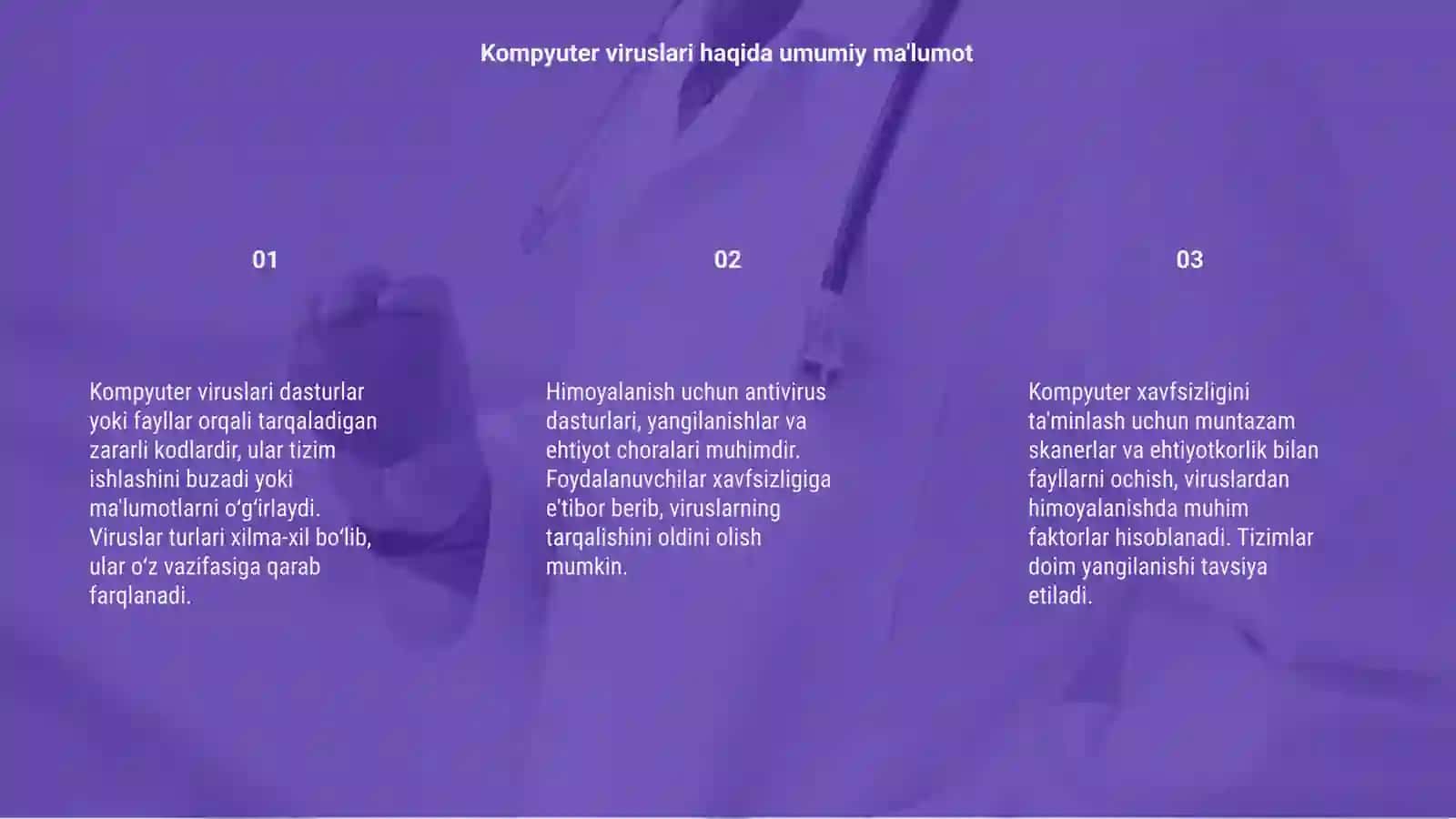 Kompyuter viruslari, turlari va himoyalanish usullari 3