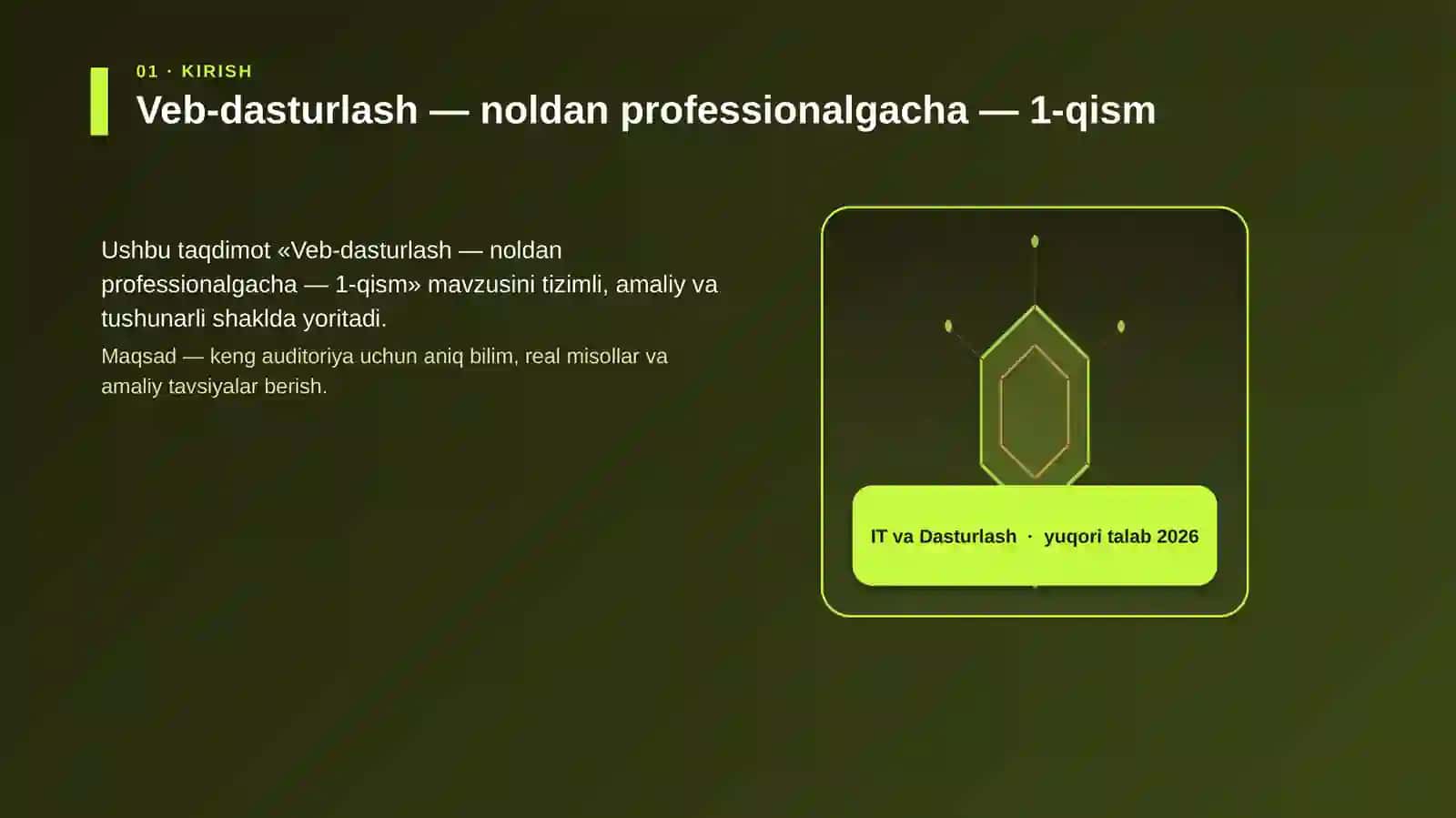 Veb-dasturlash — noldan professionalgacha — 1-qism 3