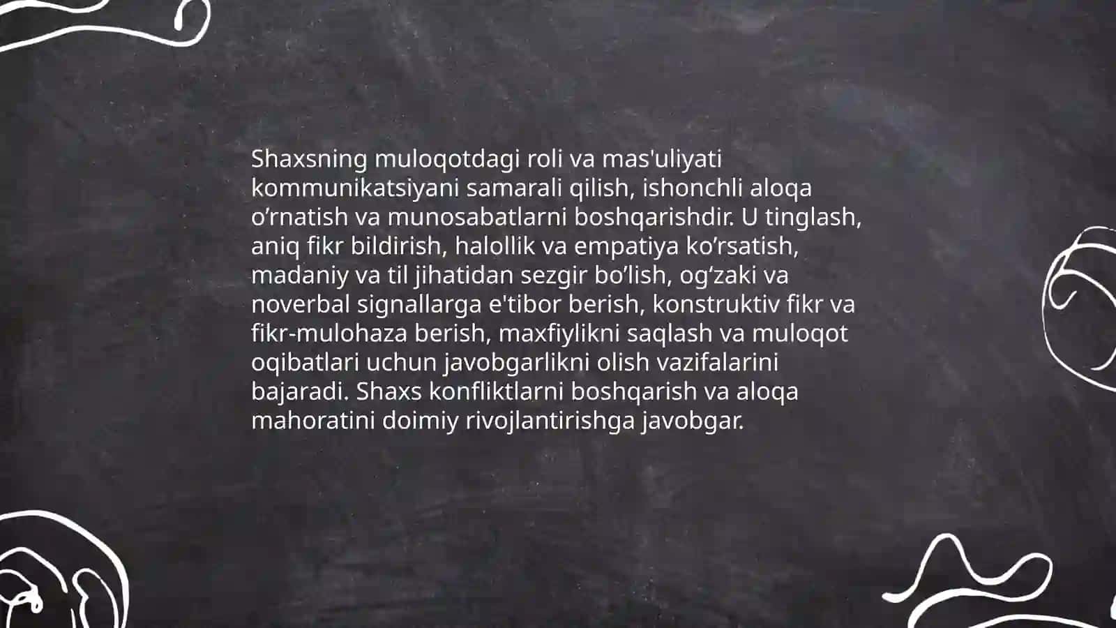 Shaxs faoliyati muloqot 3