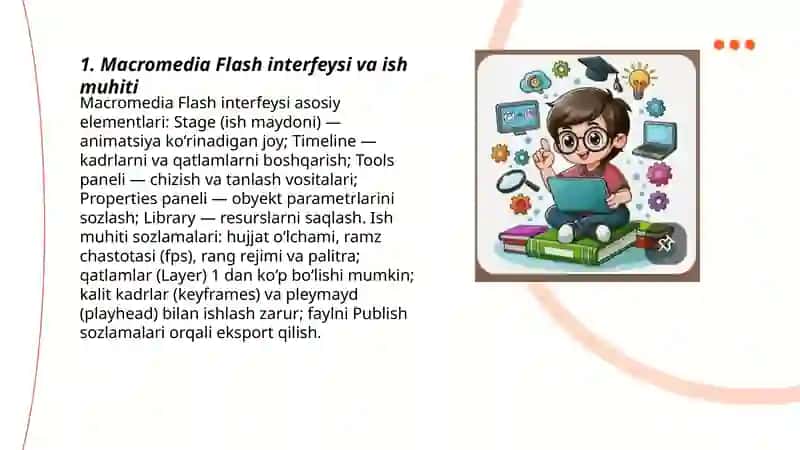 Macromedia Flash dasturida animatsiya yaratish 3
