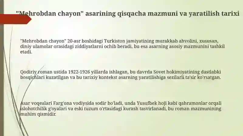 Mehrobdan chayon 3