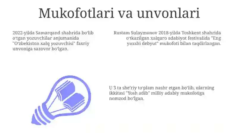 Rustam Sulaymonov taqdimoti 3