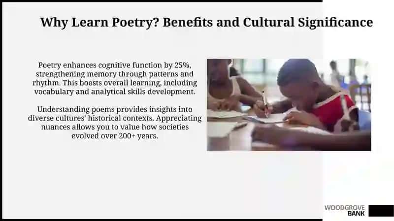 Learning poems in English 3