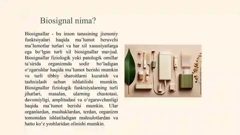 BIOSIGNALLARGA RAQAMLI ISHLOV BERISH 3