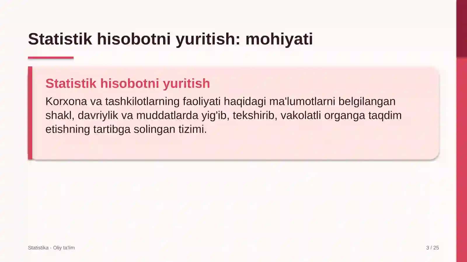Buyumlar interneti sohasida statistik hisobotni yuritish 3
