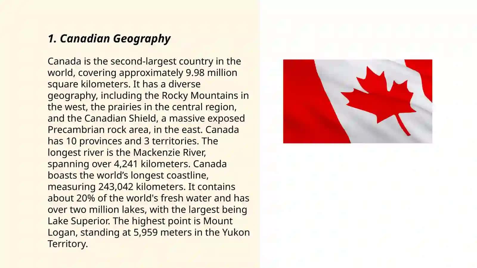 general information about canada 3