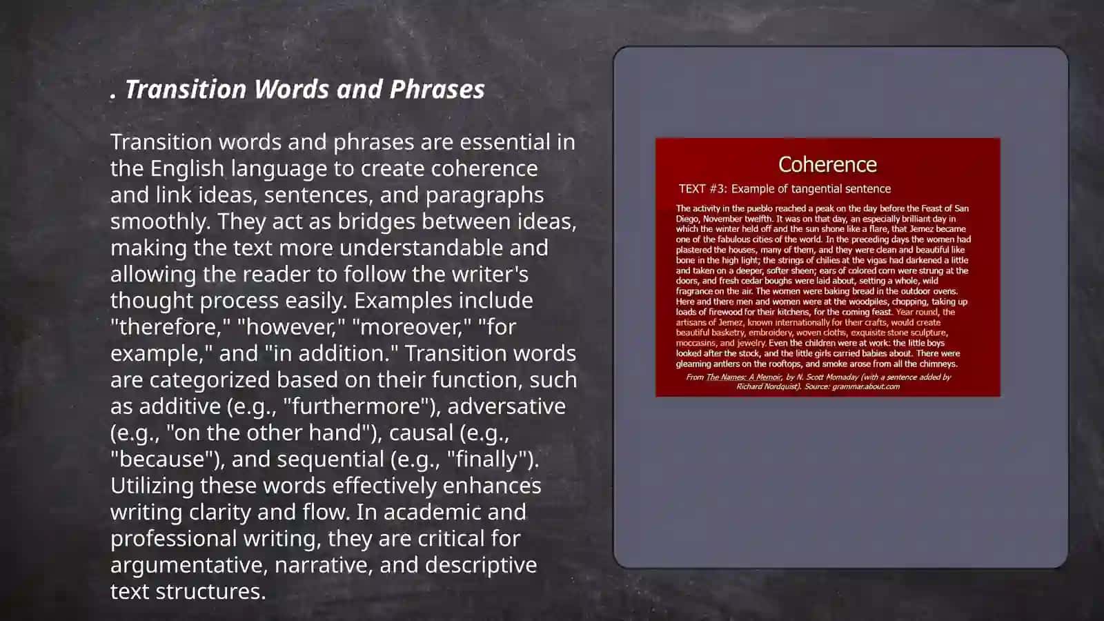 Transition Words and Phrases 3