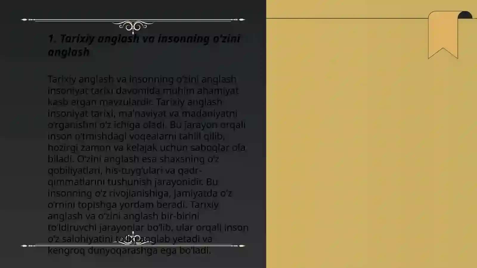 Tarixiy anglash va insonning o‘zini anglash 3