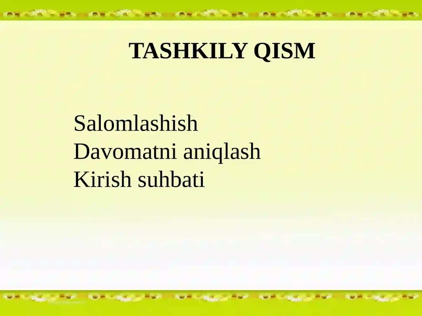 ALIFBE fanidan 1 soatlik ochiq dars Ishlanmasi 3