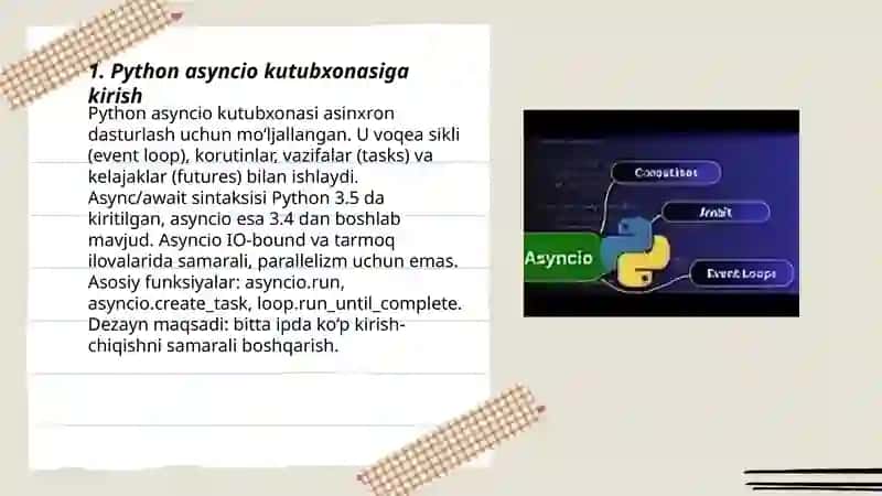 Python asyncio kutubxonasi 3