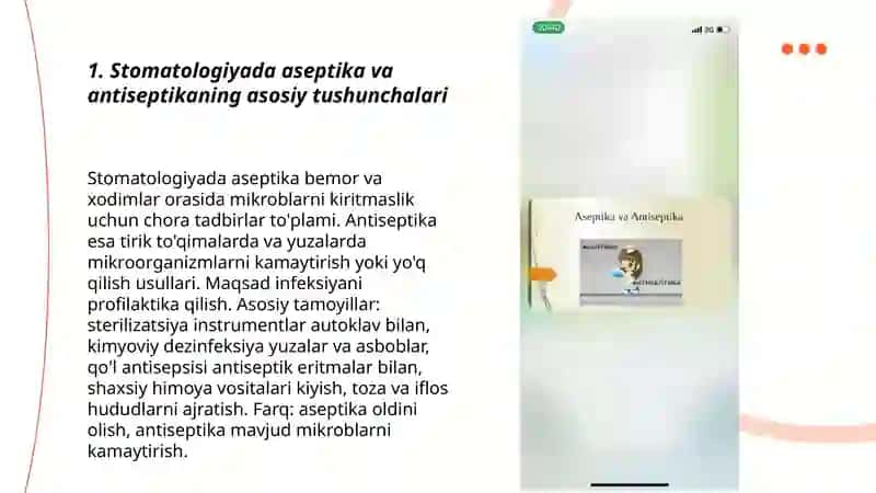 Stomatologiyada aseptika va antiseptika 3