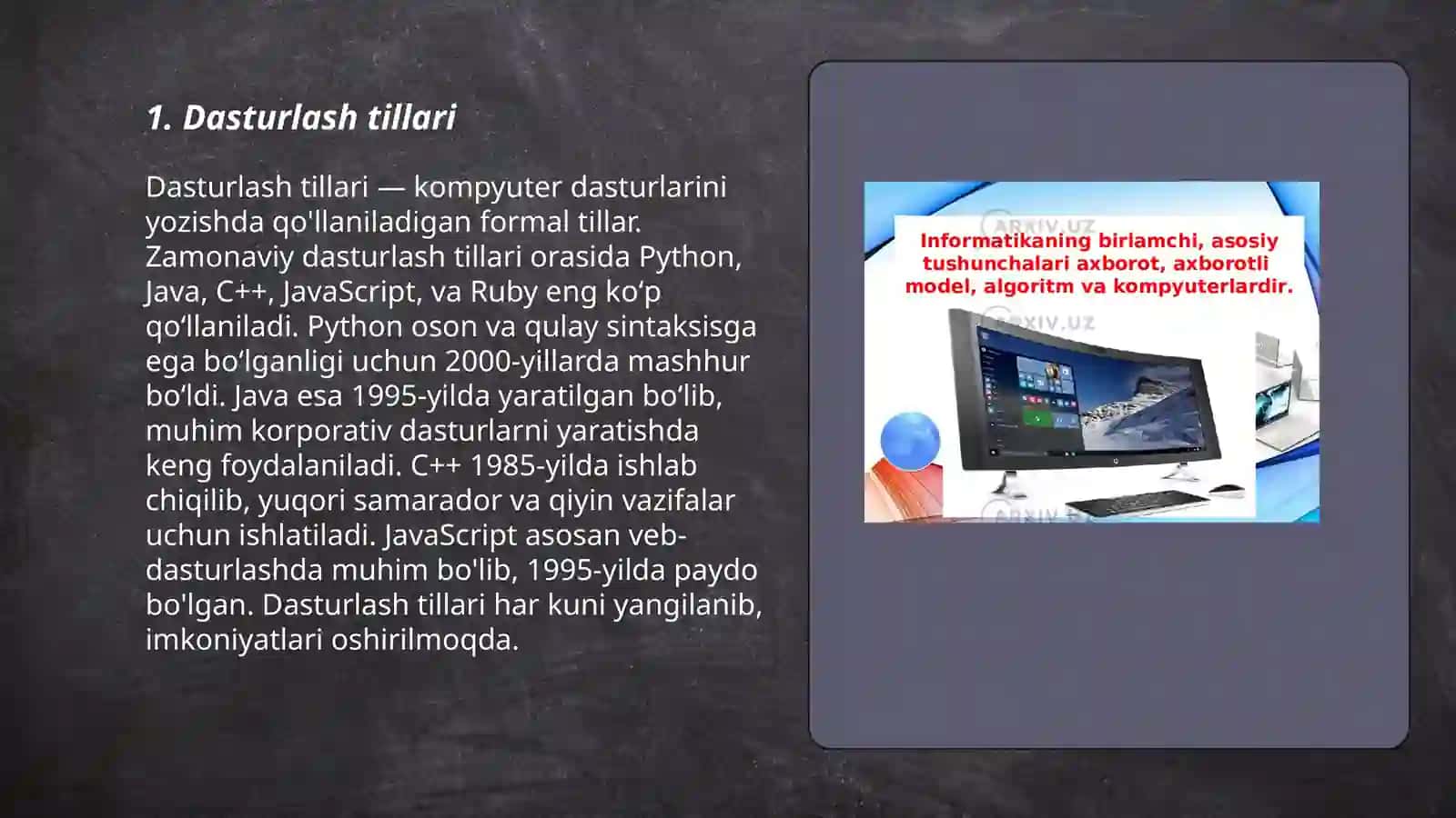 Informatika fani haqida 3