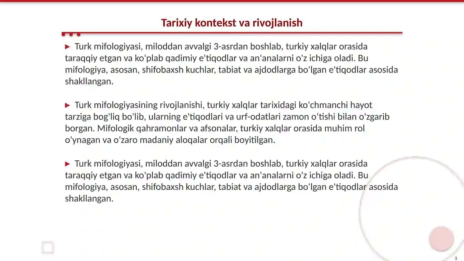 Turk mifologiyasining oʻziga xosligi 3