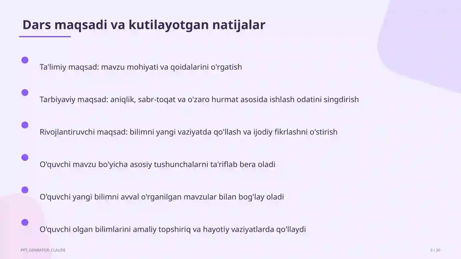 Sinf rahbarining yillik ish rejasi 3