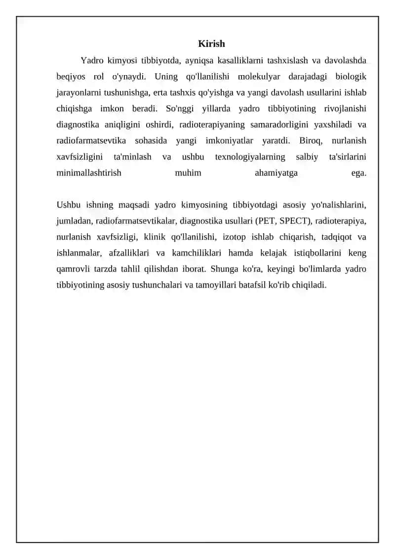 Yadro kimyosining tibbiyotdagi oʻrni 3