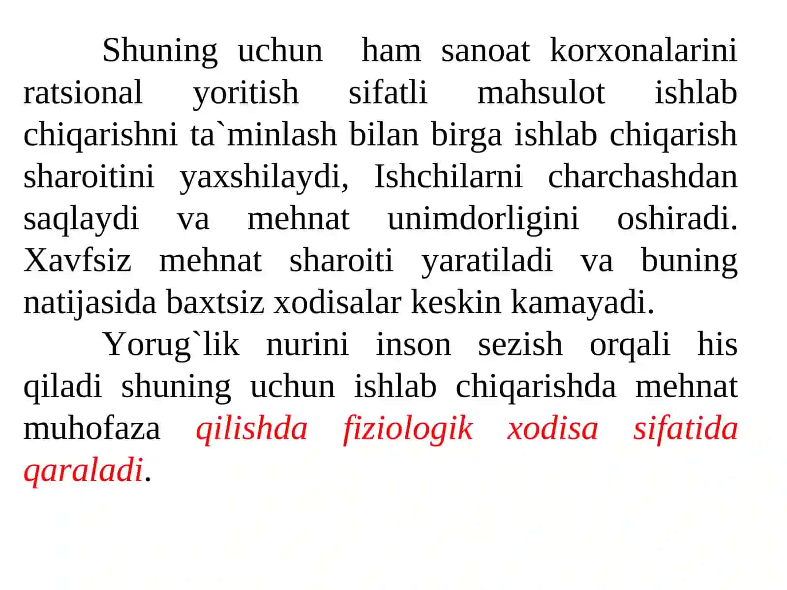Ishlab chiqarishda yoritish va uni me’yorlari 3