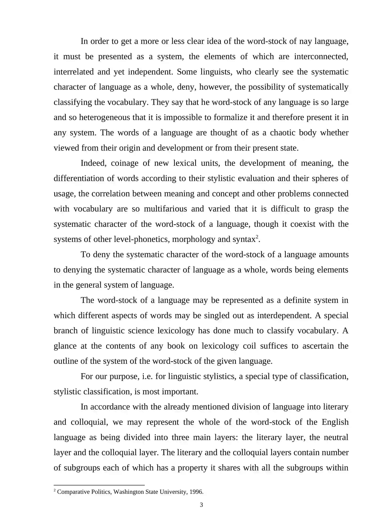 LANGUAGE FEATURES AND FUNCTIONS OF SPECIAL LITERARY WORDS 3
