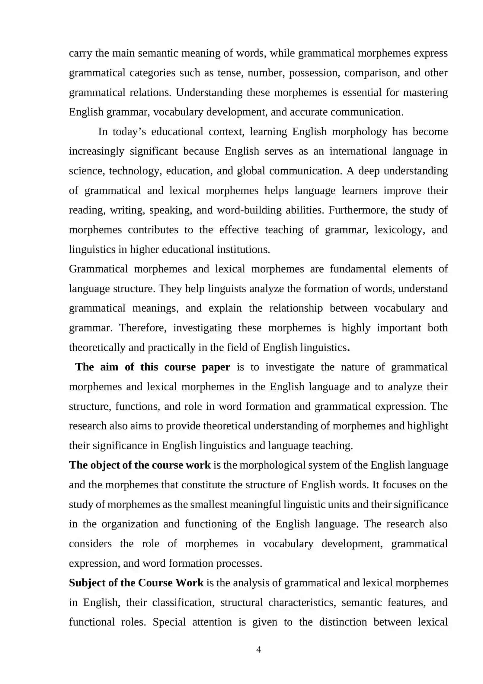 Grammatical Morphemes and Lexical Morphemes 3