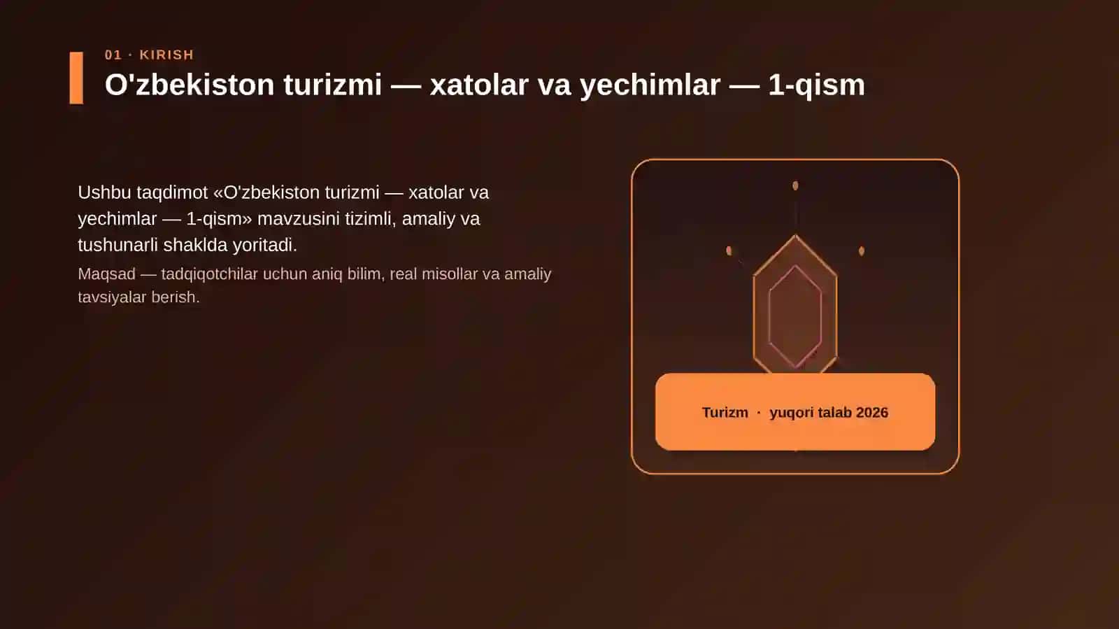 O'zbekiston turizmi - xatolar va yechimlar - 1-qism 3