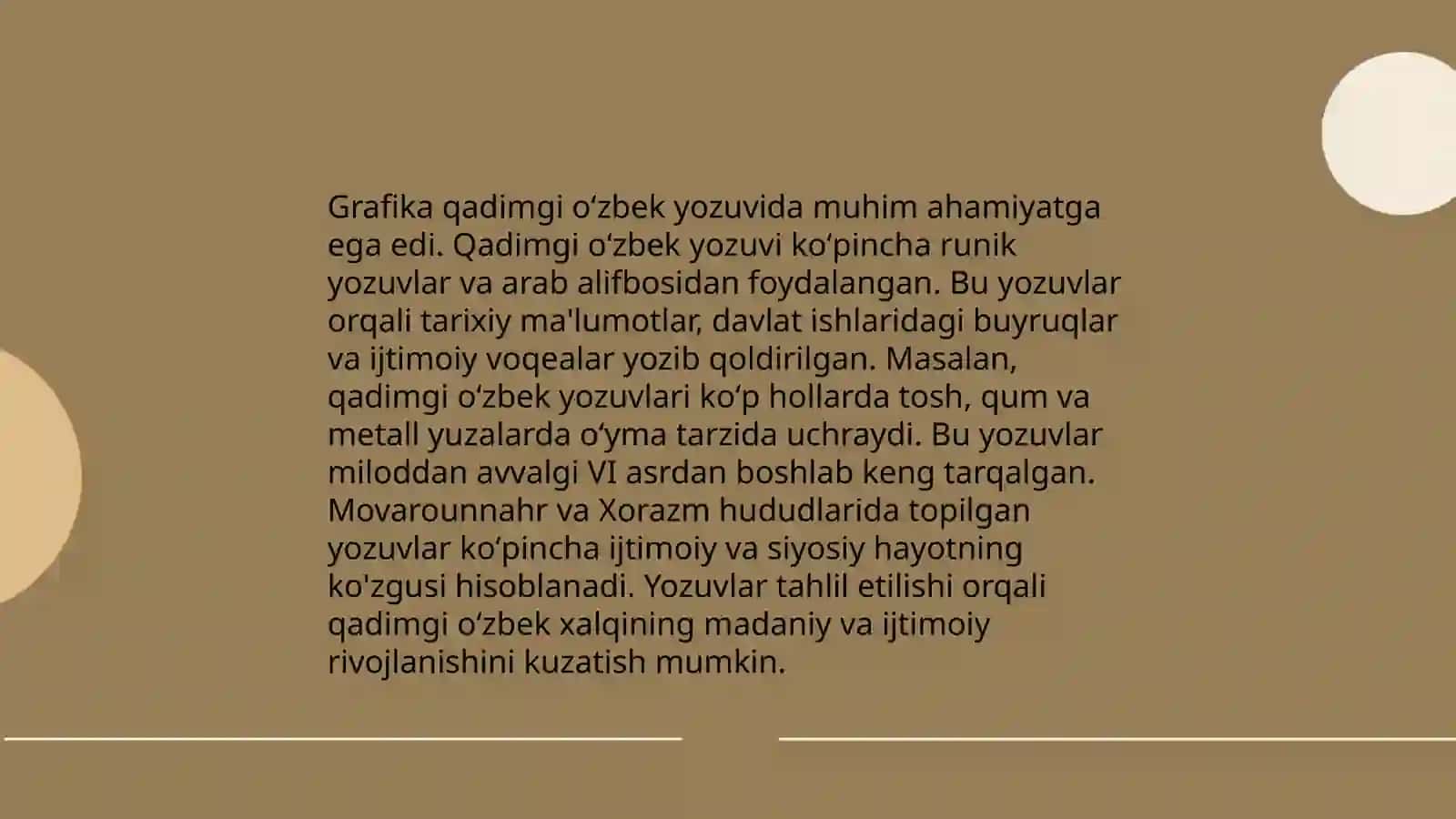 Grafika oʻzbek yozuvlari tarixi 3
