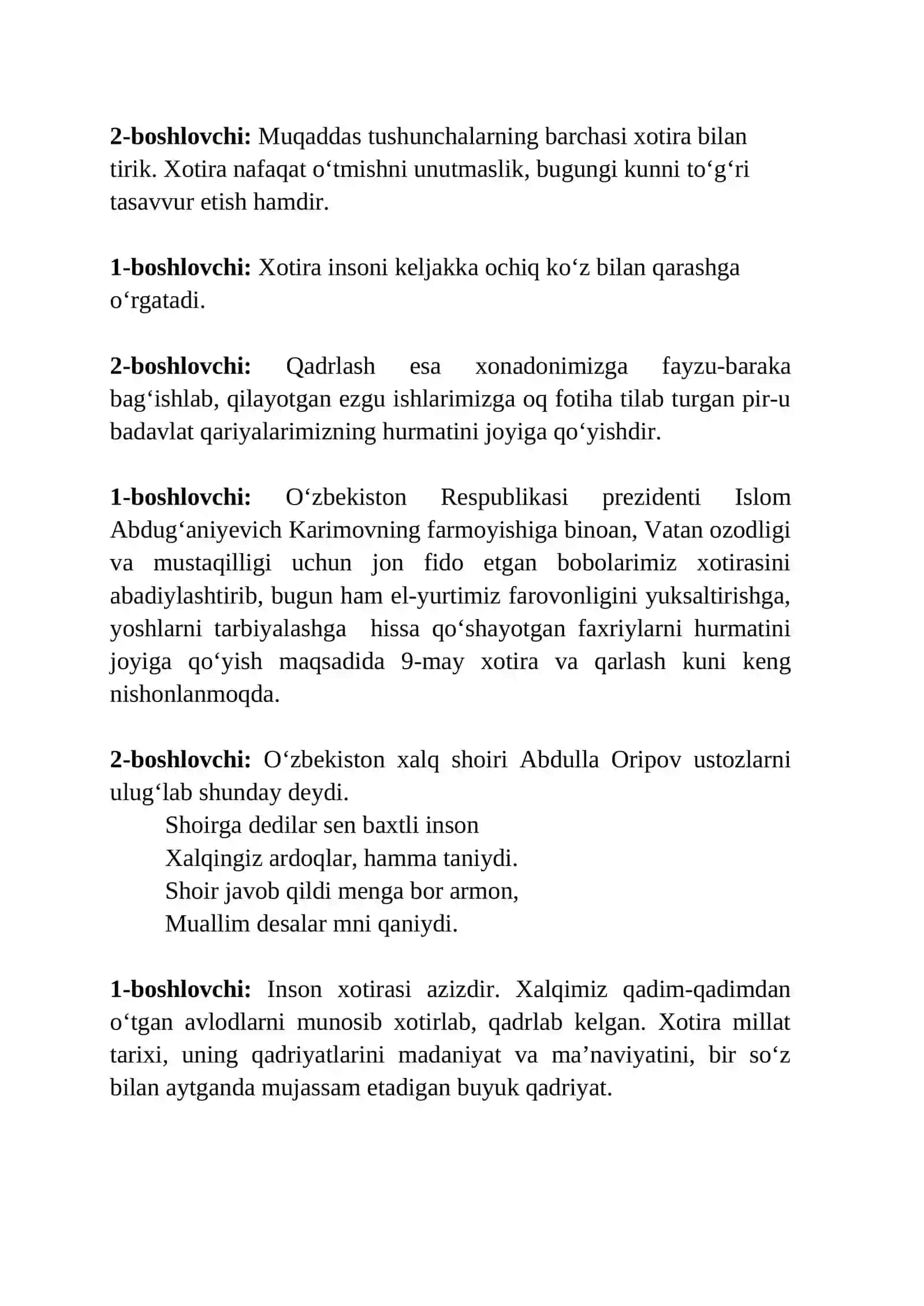 Xotira va qadrlash kuni 3