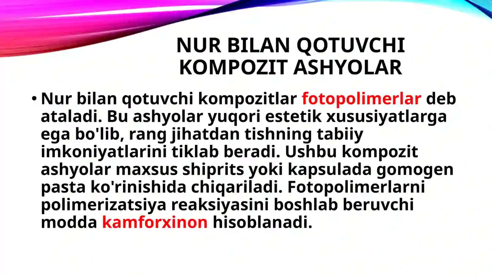 Nurbilanqotuvchi kompozitlar 3