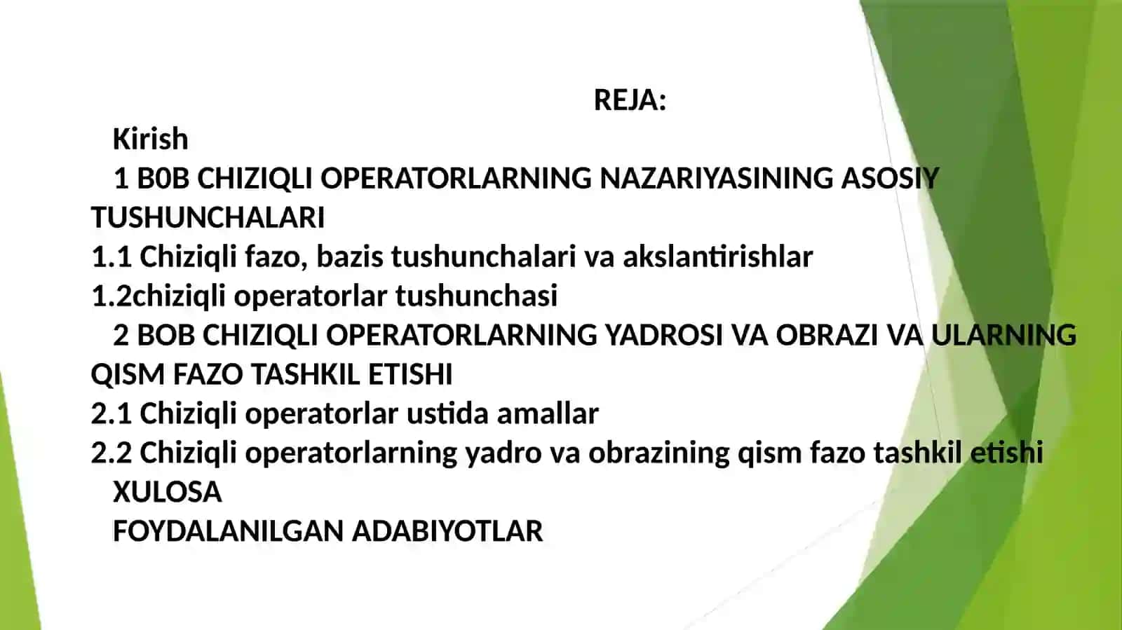 Algebra kursi 3