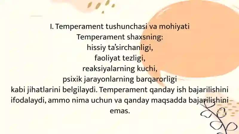 Temperament 3