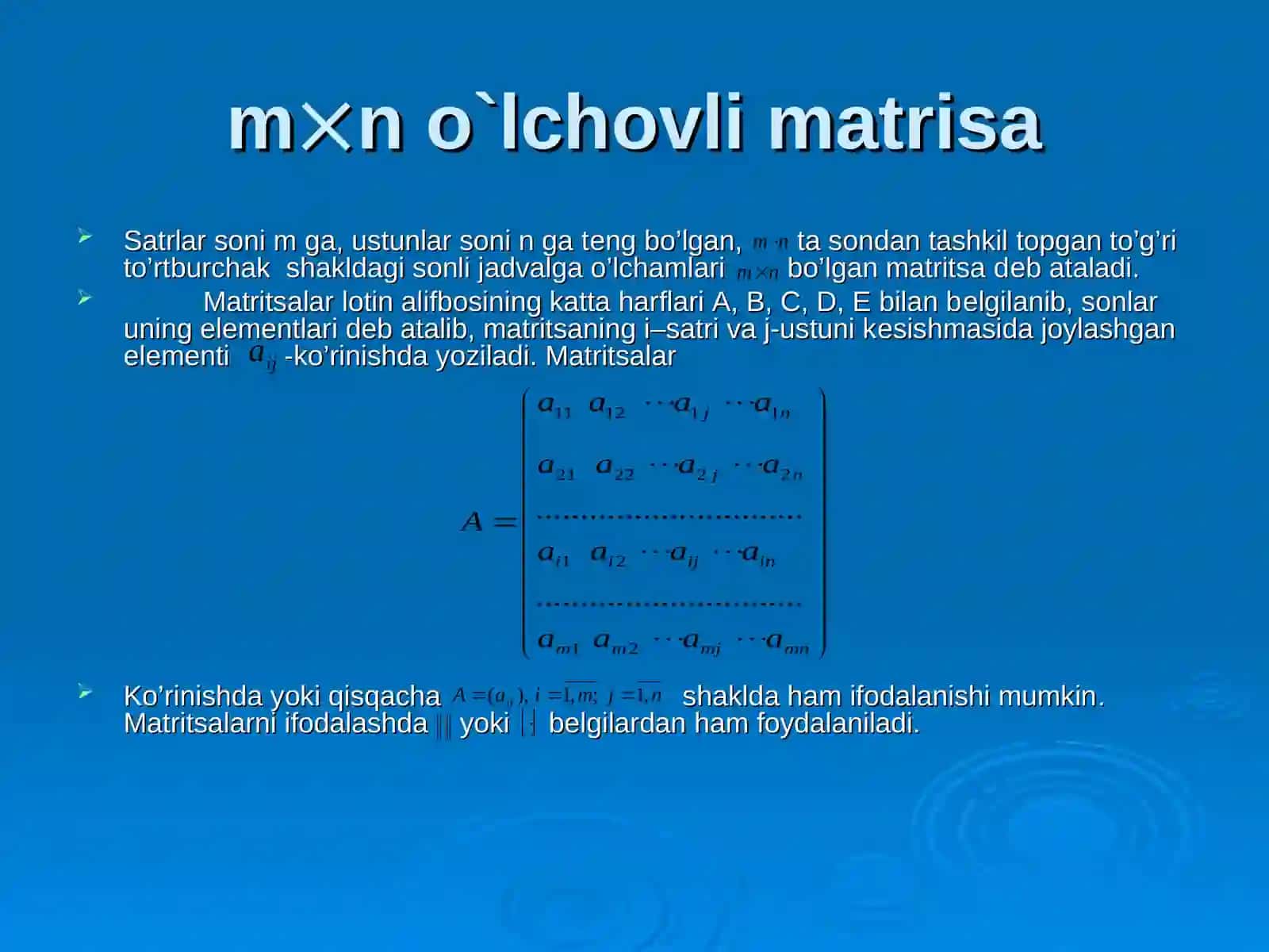 Matritsa vа dеtеrminаntlаr 3
