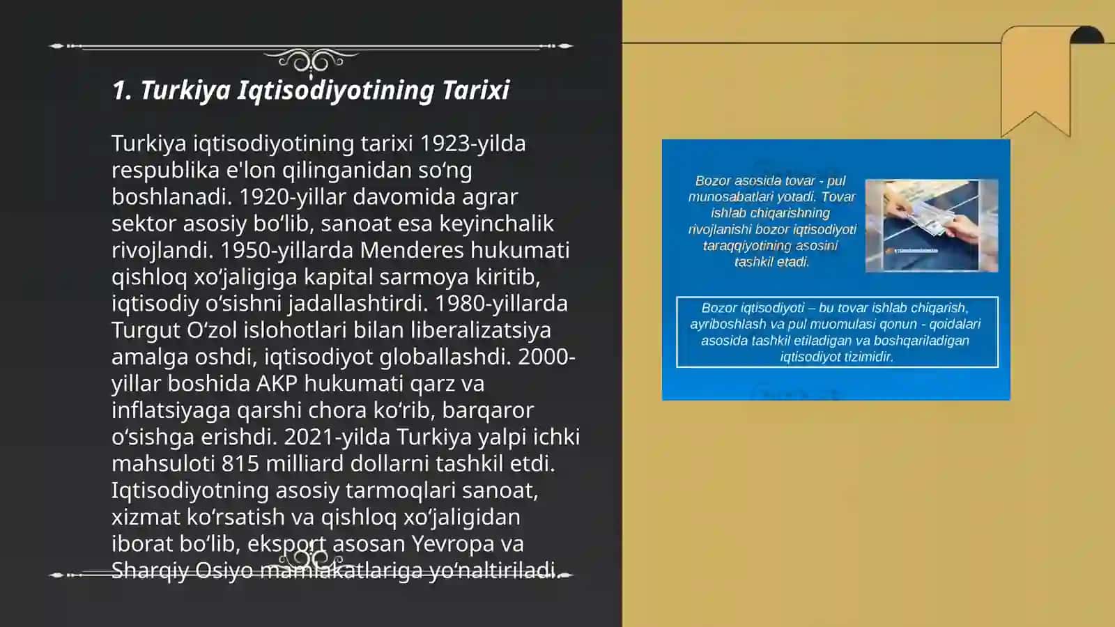 Turkiya Iqtisodiyotining Tarixi 3