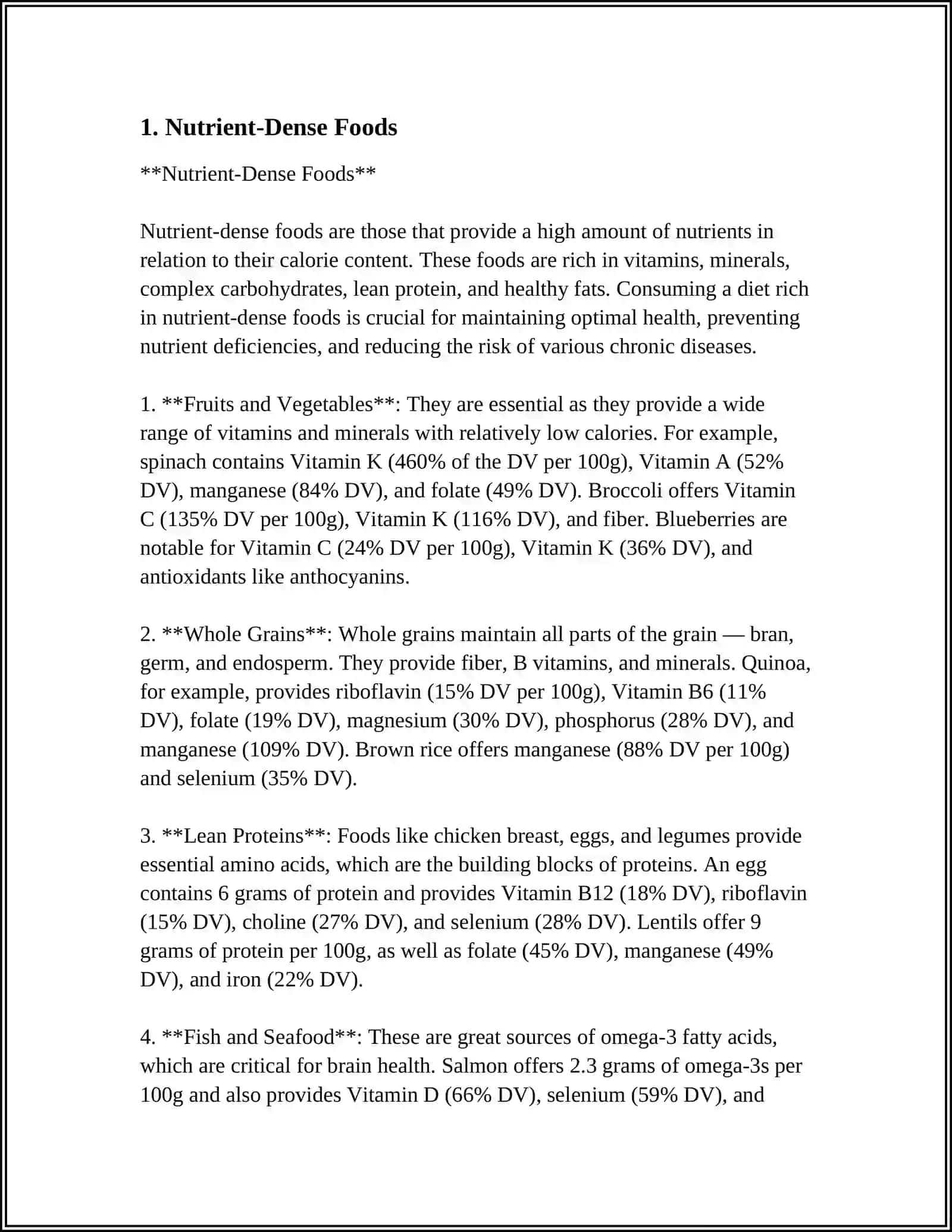 Nutrient-Dense Foods 3