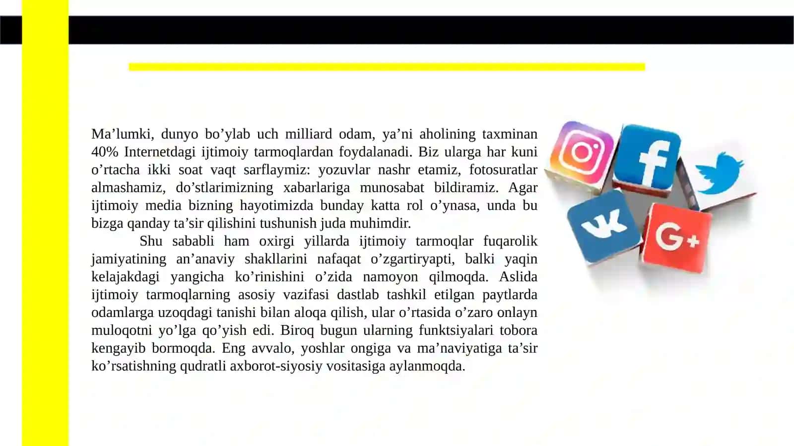 Ijtimoiy Tarmoqlar Haqida 3