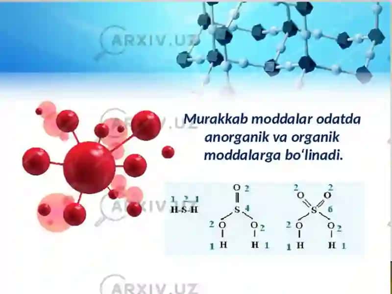 MURAKKABMODDALARNING SINFLANISHI 3