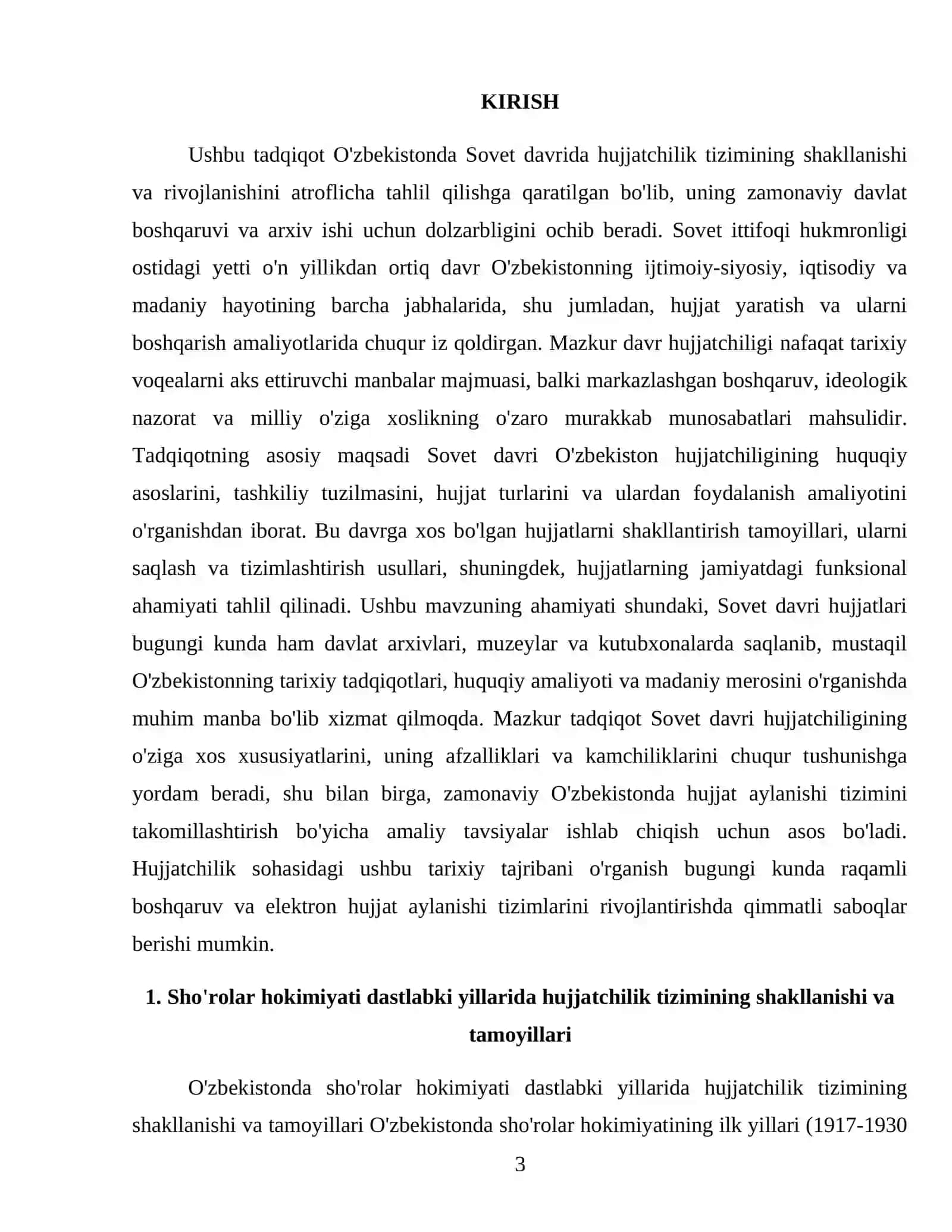 Sho'ro davrida hujjatchilik 3