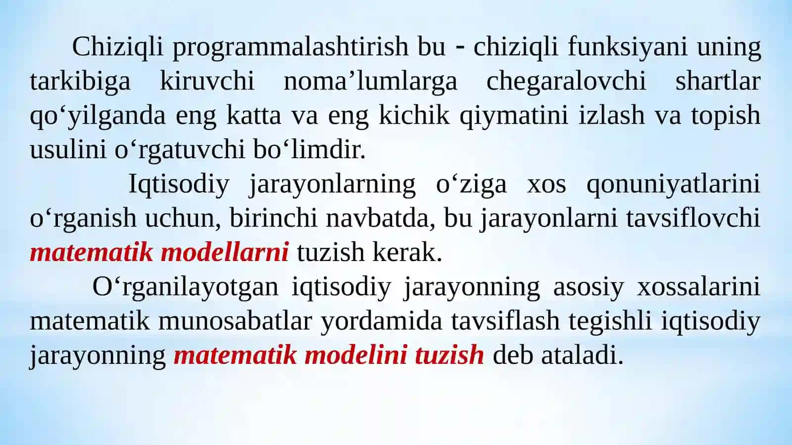 Chiziqli programmalashtirish 3
