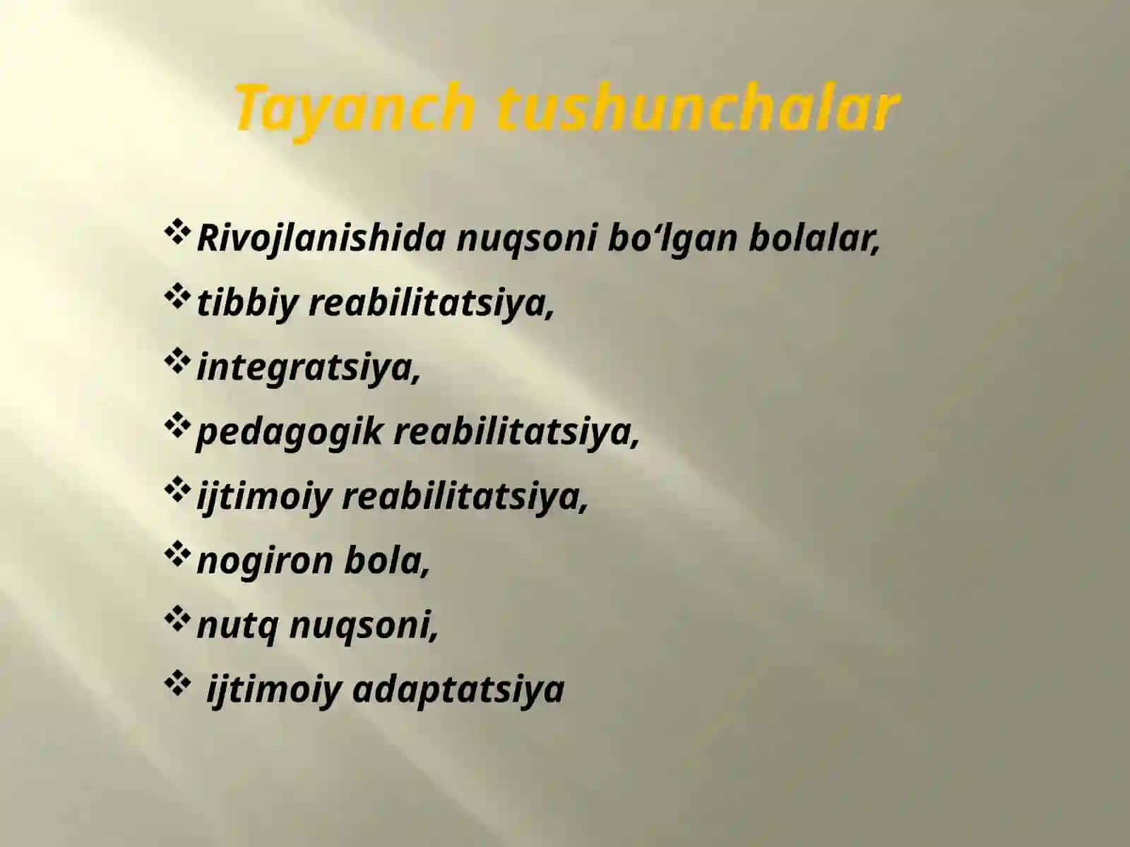 Rivojlanishida nuqsoni bo‘lgan bolalar va o‘smirlarning logopedikreabilitatsiyasi 3