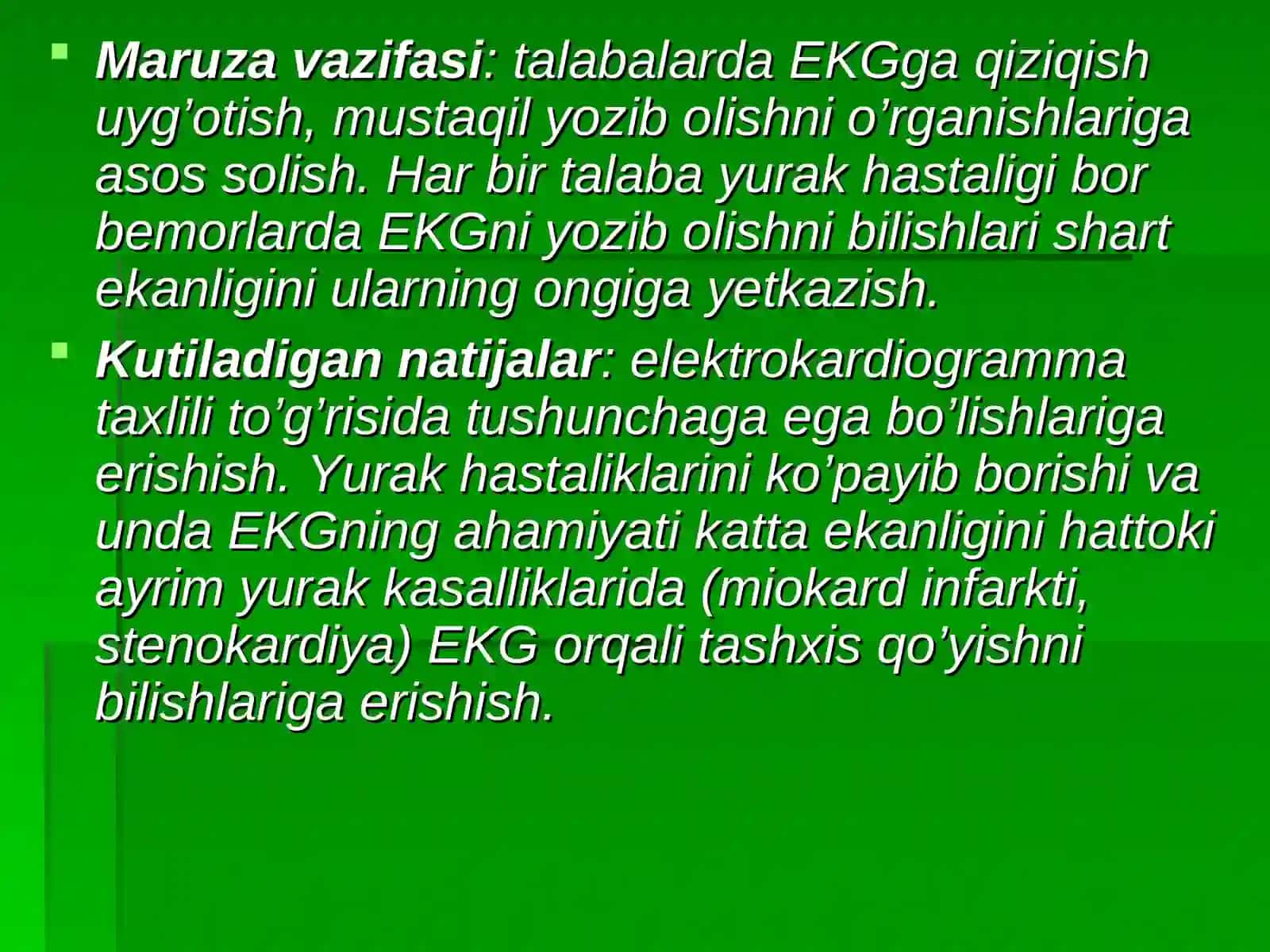Elektrokardiografiya (EKG) 3