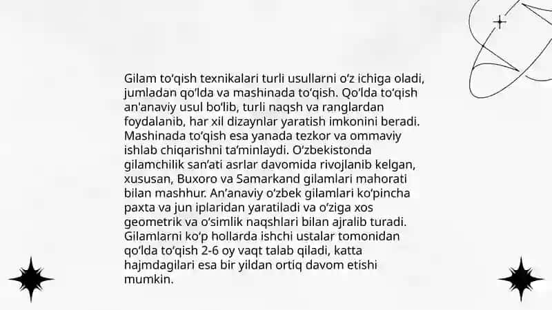 Eronning hunarmandchiligi gilamlari 3