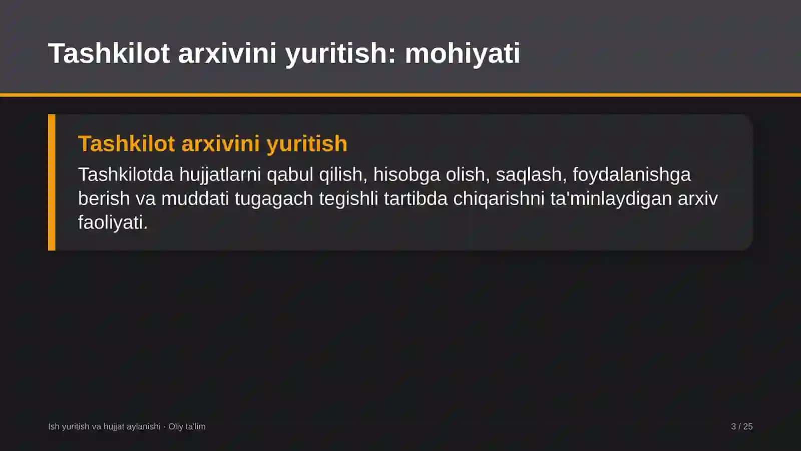 tizim integratorlarida tashkilot arxivini yuritish 4090 3