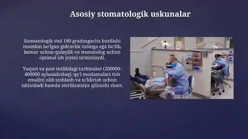 Stomatologik uskunalar 3